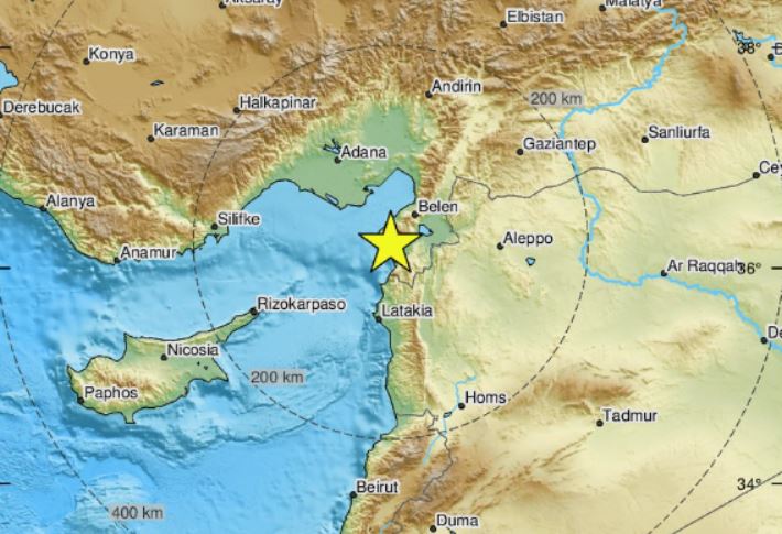 Νέος ισχυρός σεισμός στα σύνορα Τουρκίας – Συρίας